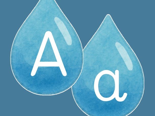 Water Display Lettering