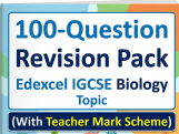 100-Qs Revision Pack | Edexcel IGCSE Biology Topic 1:Life Processes (With Teacher Mark Scheme)