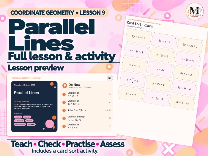 Equation of Parallel Lines | Lesson & Activity