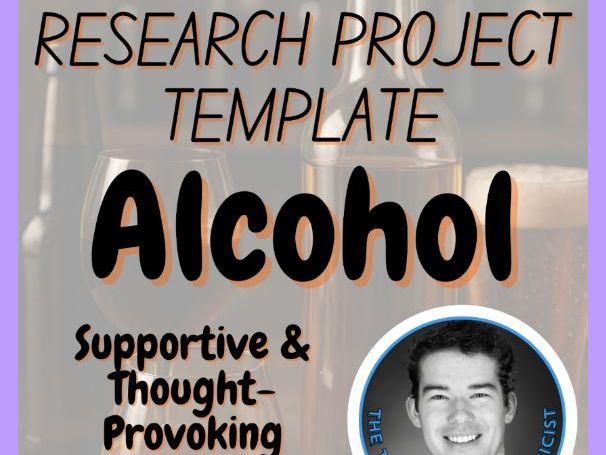 Alcohol | Health Medicine Science Research Project Template | Digital + Print