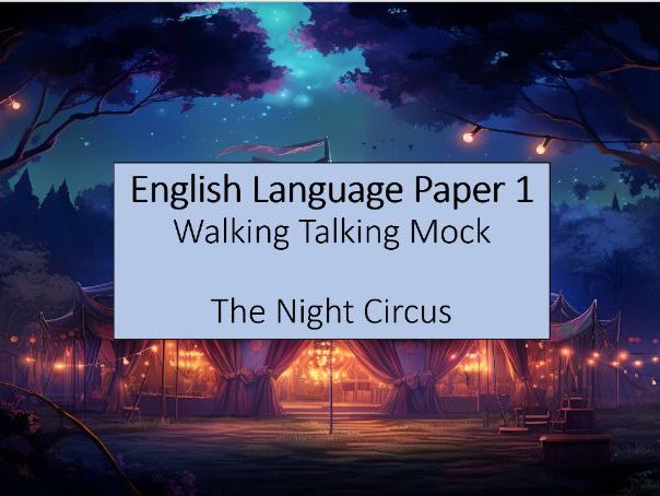 AQA *NEW STYLE* Lang Paper 1 Mock