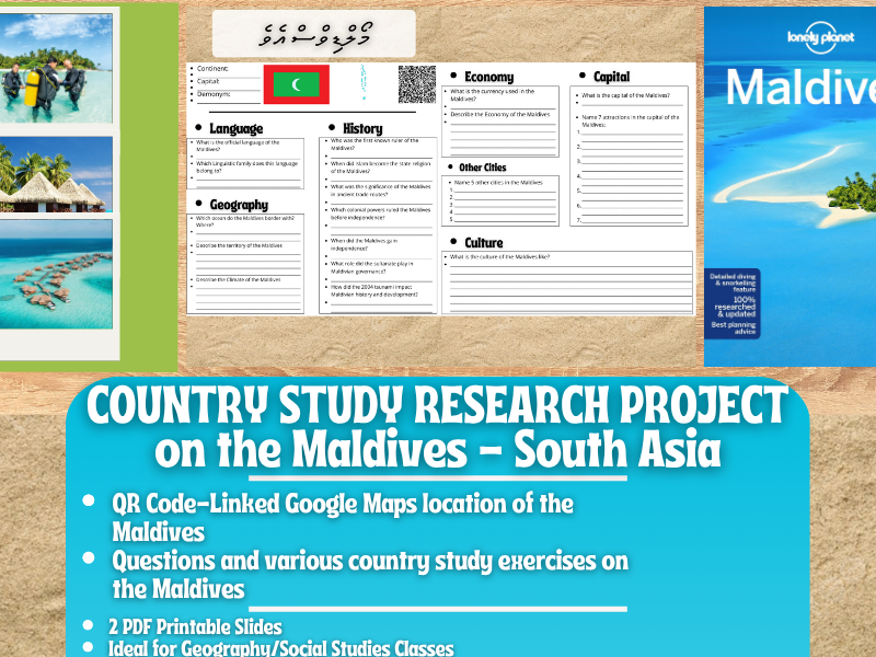 Country Study Research Project - Maldives - Social Studies Report - South Asia