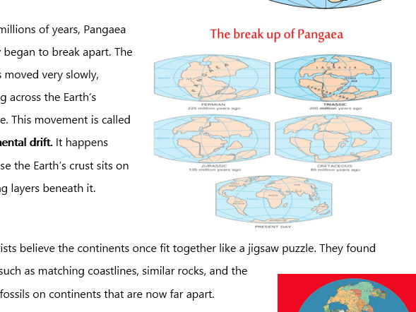 Guided Reading: Pangaea