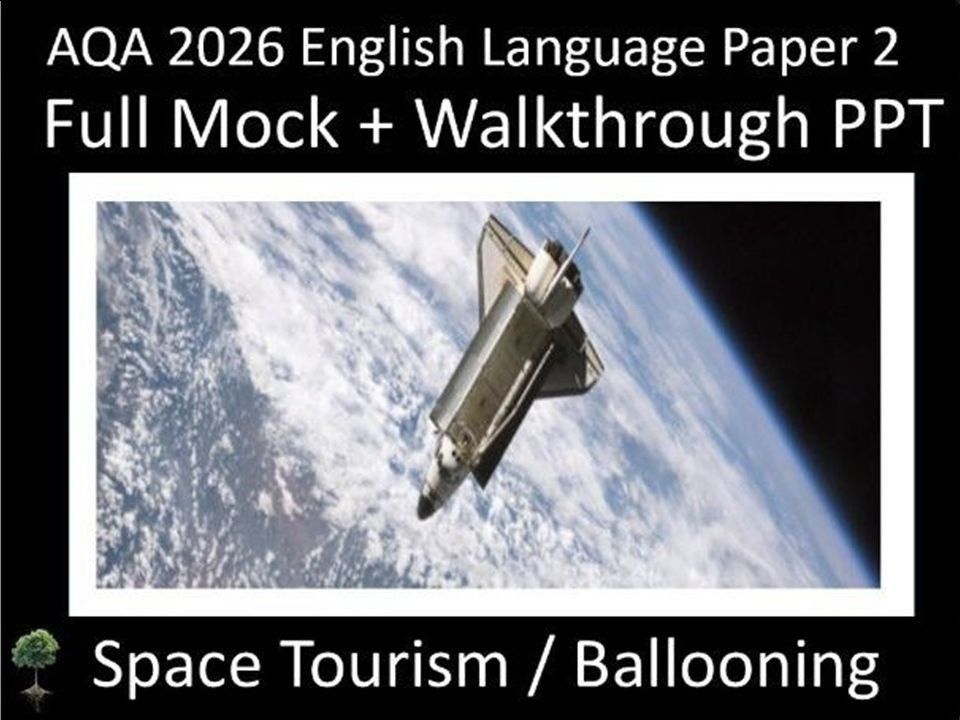 AQA 2026 English Language Paper 2 Mock + Walkthrough PPT (spa)