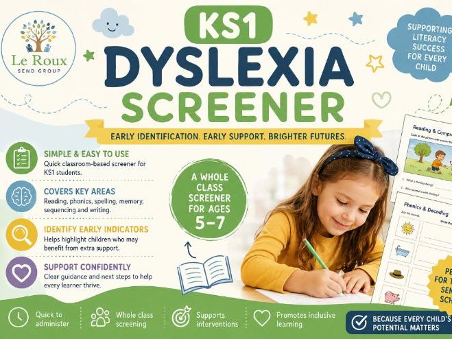 KS1 Dyslexia Screener | SEND Assessment Toolkit