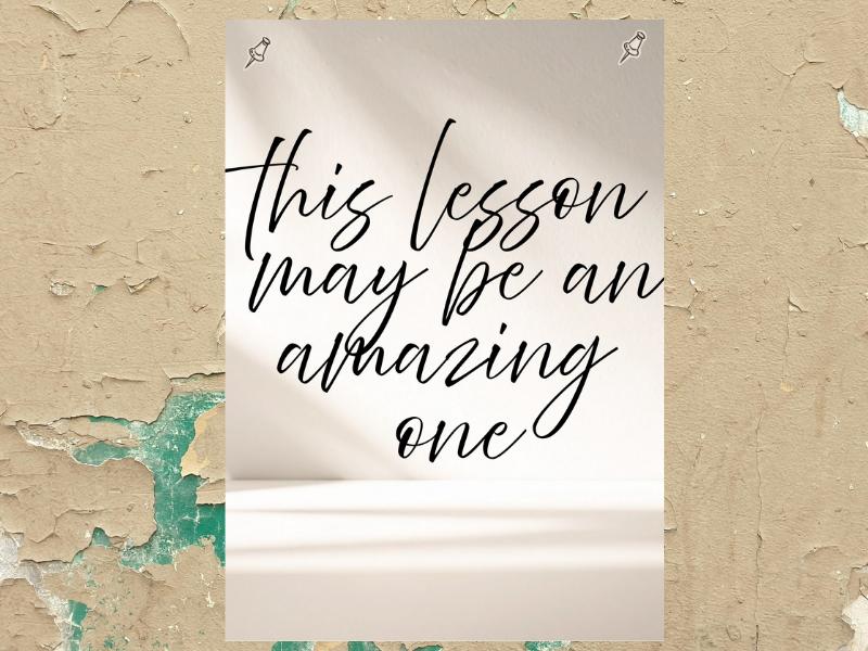 Inspiring Classroom Poster