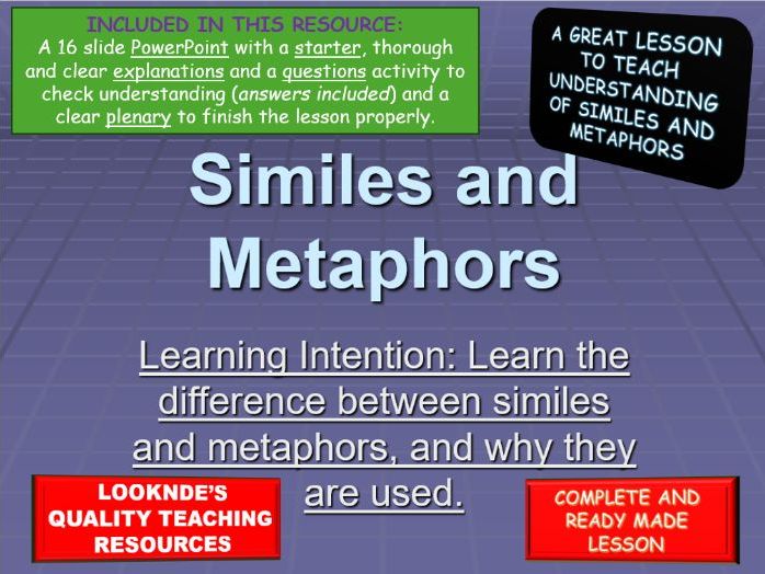 Similes and Metaphors