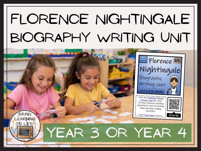 Florence Nightingale Biography Writing Unit | Year 3 or Year 4