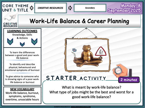 work Life Balance & Career Planning