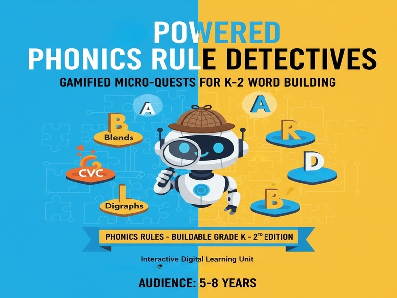 Powered Phonics Rule Detectives Gamified Micro-Quests for K-2 Word Building