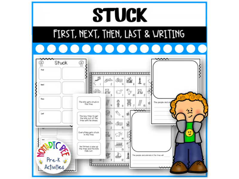 'Stuck', by Oliver Jeffers -Activity (Counting 1 - 20 & First, Then, Next, Last)