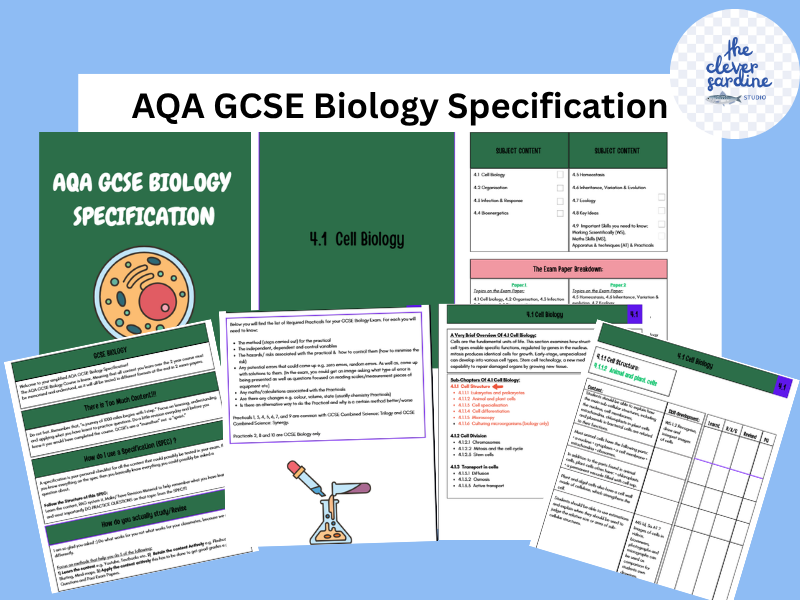 Free AQA GCSE Biology Specification Checklist