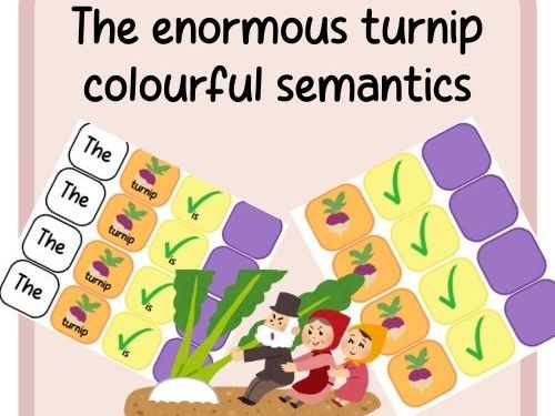 The enormous turnip- colourful semantics- describe the turnip
