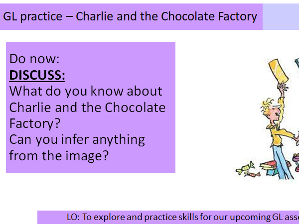 International GL Practice Progress Test Lesson Resource - Charlie and the Chocolate Factory by Dahl