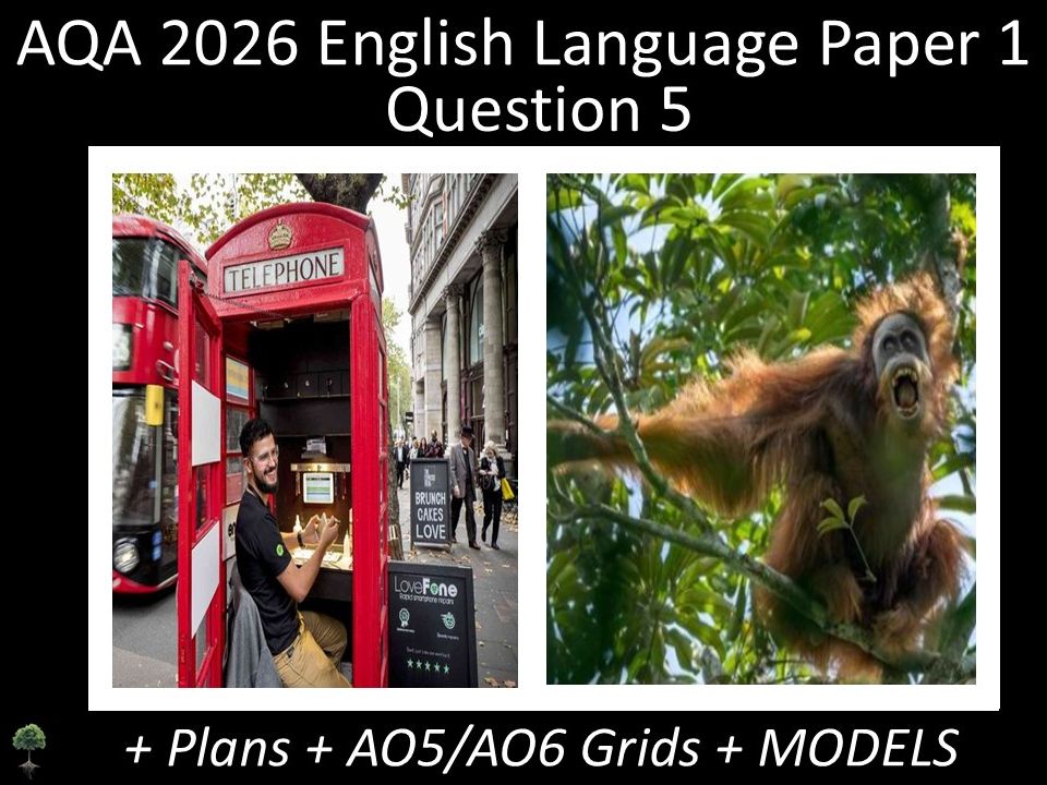 Two Question 5 - AQA 2026 GCSE English Language Paper 1 | Plans, AO Grids, Models