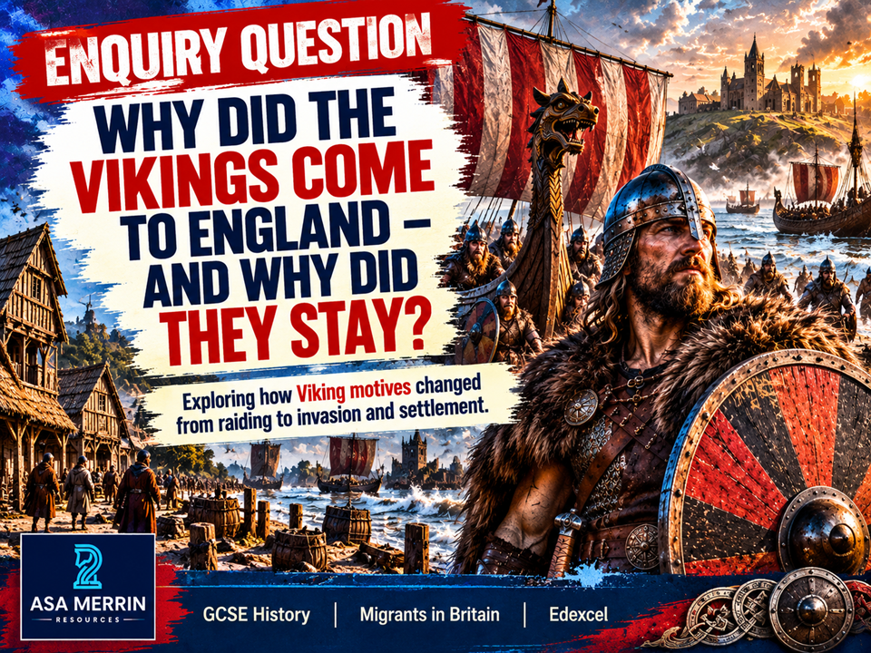 GCSE History | Viking Migration c800–900 | Why Did They Come and Why Did They Stay?