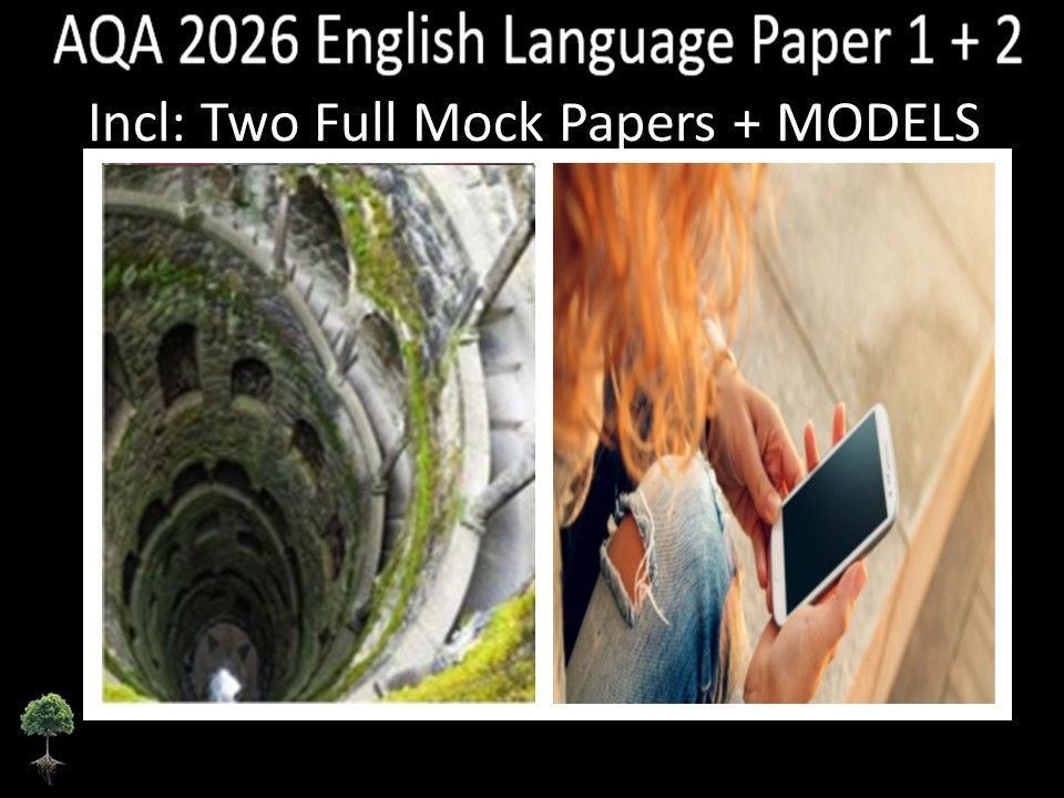 Two AQA 2026 English Language Paper 1 + 2 Mocks | MODELS