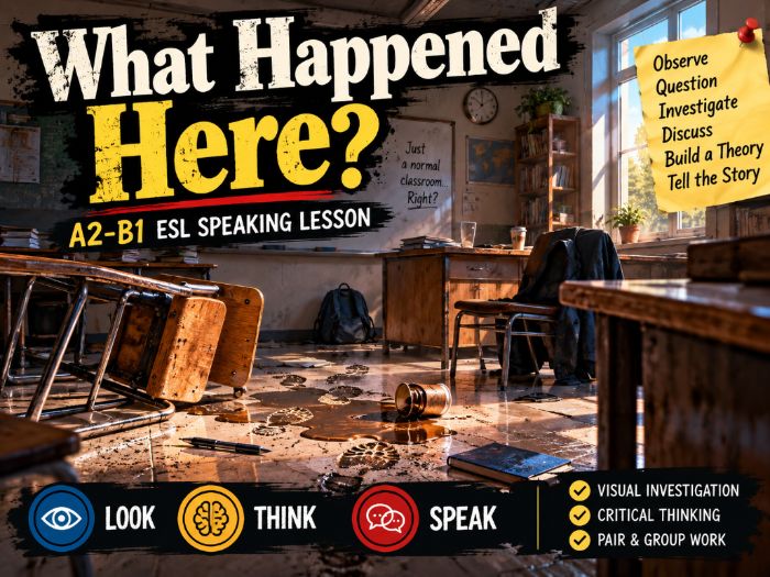 What Happened Here? | A2-B1 ESL Speaking
