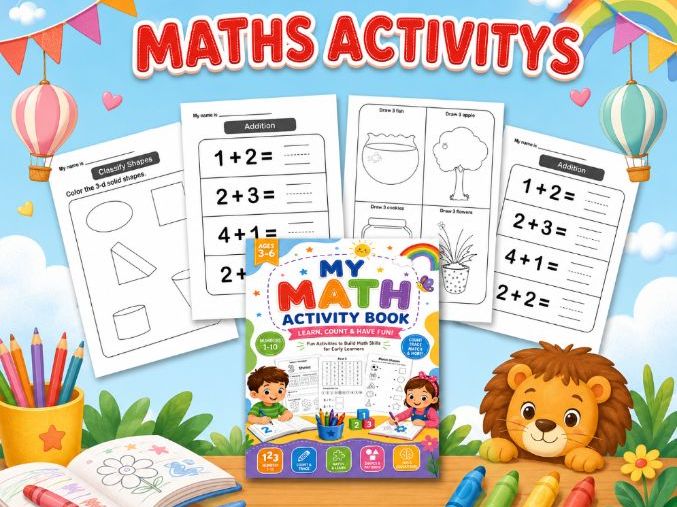 Kindergarten Math Number of the Day Worksheets. Addition, Ten Frame.