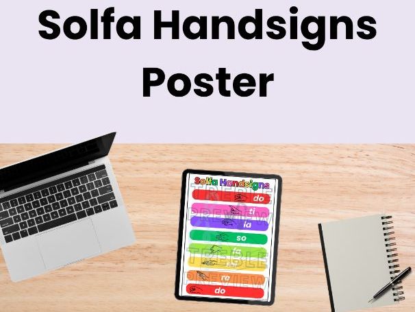 Solfa Handsigns Poster | Elements of Music