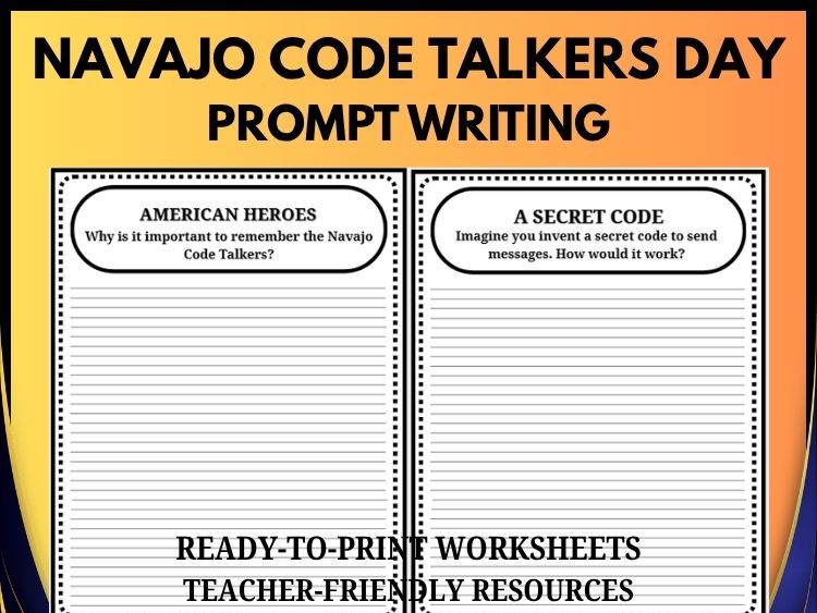 Navajo Code Talkers Writing Prompt | American Heroes | Grades 2–8