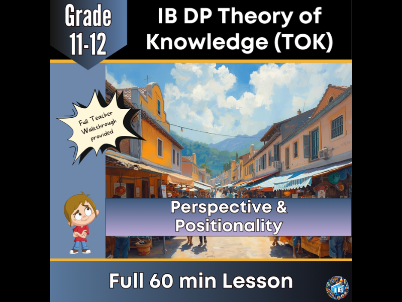IB DP Theory of Knowledge (TOK): Perspective, Positionality and Identity – Full Lesson 2026