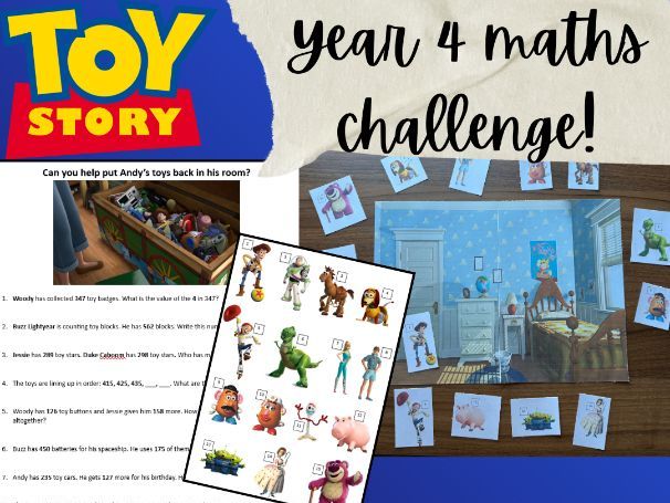 Toy Story-Themed Maths Activity – Year 4 Maths Challenge