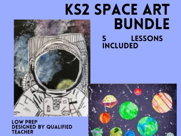 KS2 Space Art Lesson Pack | 5 Complete Art Lessons