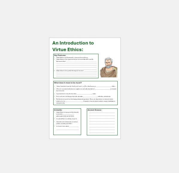 Introduction to Virtue Ethics | Teaching Resources