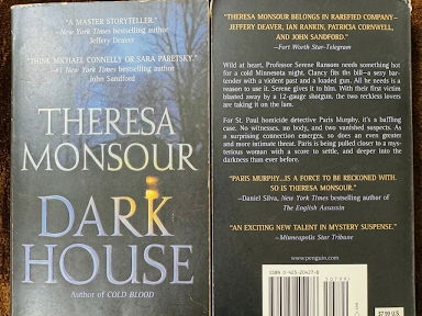Dark House by Theresa Monsour (paperback Book Mystery Suspense Novel)