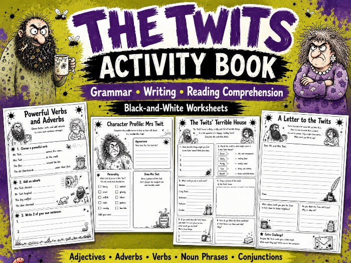 The Twits Activity Book | Roald Dahl Book Companion Worksheets