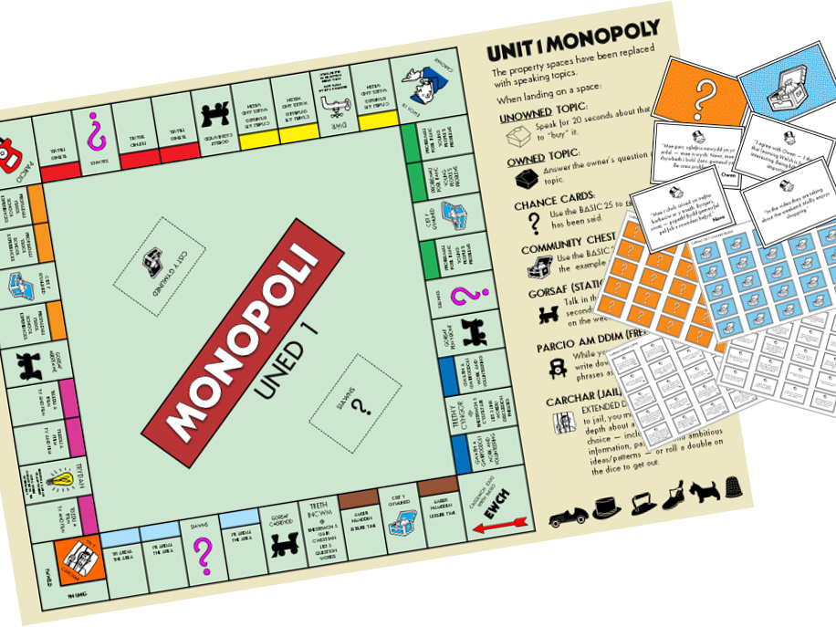 TGAU Cymraeg Craidd: Monopoli Uned 1/GCSE Core Welsh: Unit 1 Monopoly