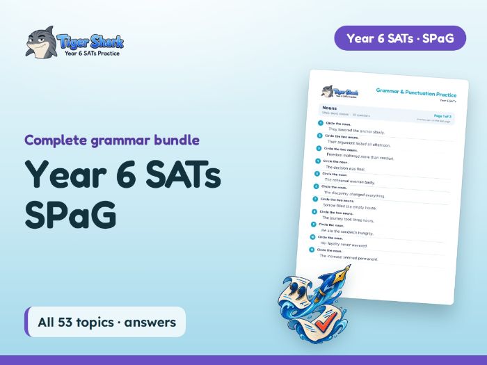 Year 6 SATs Worksheets: All 53 SPaG Topics