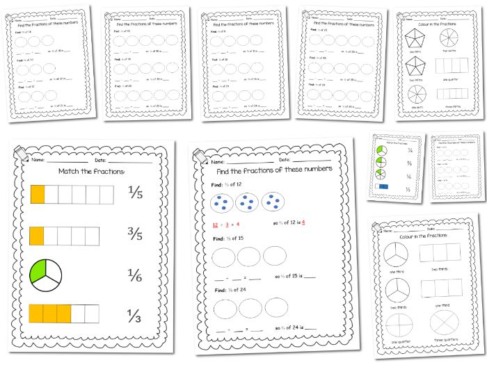 Year 3 Fractions And Fractions Of Numbers Teaching Resources Year 3 Fractions And Fractions Of Numbers Teaching Resources