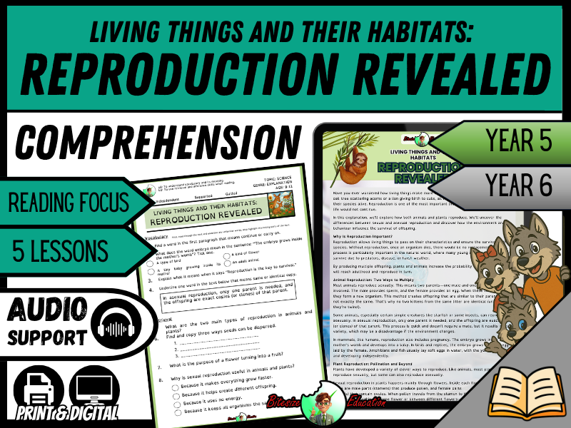 Reproduction Revealed  | Reading Comprehension | Year 5/6