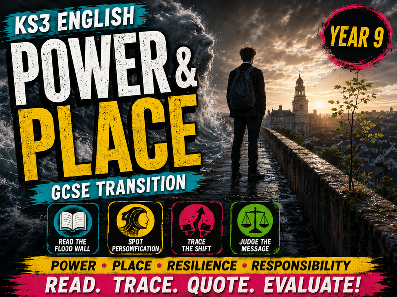 KS3 Poetry - Year 9 - Power and Place