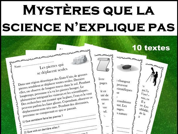 Lecture - Mystères que la science n’explique pas / French Reading Comprehension