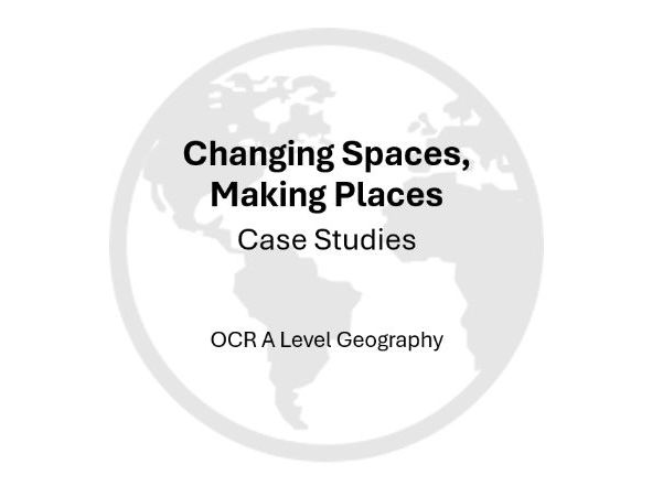 Changing Spaces, Making Places Case Studies