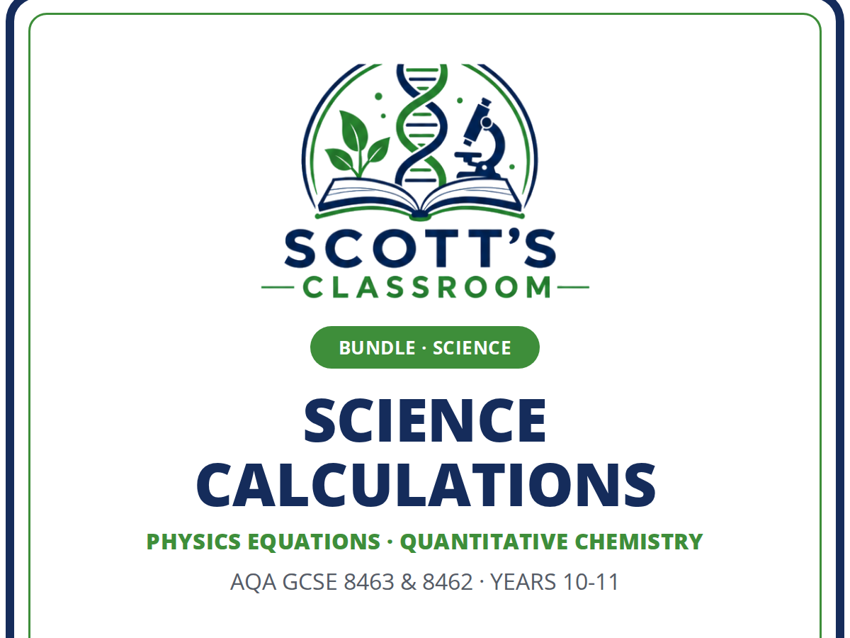AQA GCSE Science Calculations Bundle