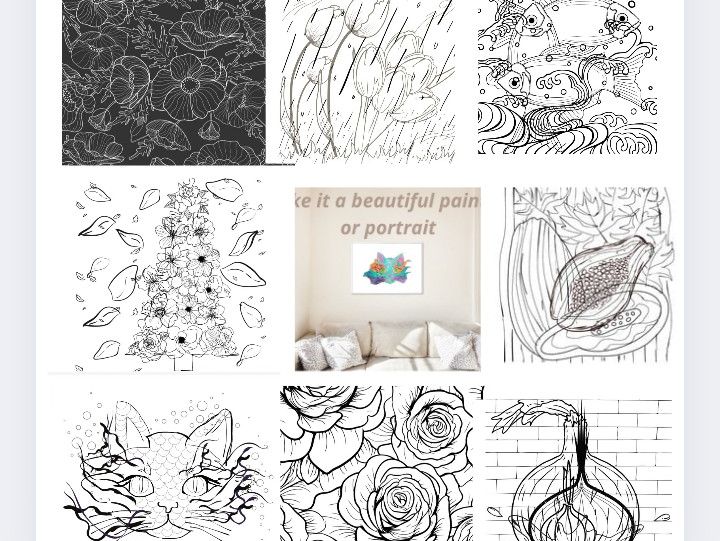 Abstract Art Coloring Book For Art Classes