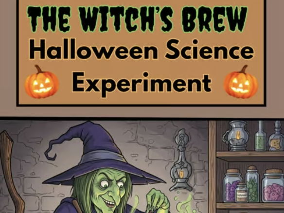 Witch’s Brew Halloween Science Experiment Chemical Reactions STEM Activity