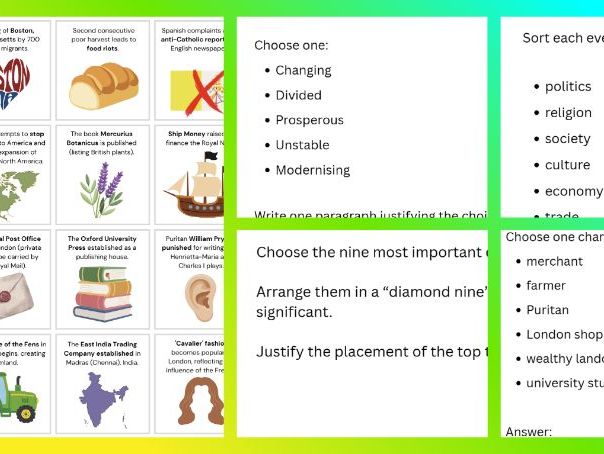 KS3/Common Entrance Making of the UK/GCSE - Charles I: Events of the Personal Rule Lesson