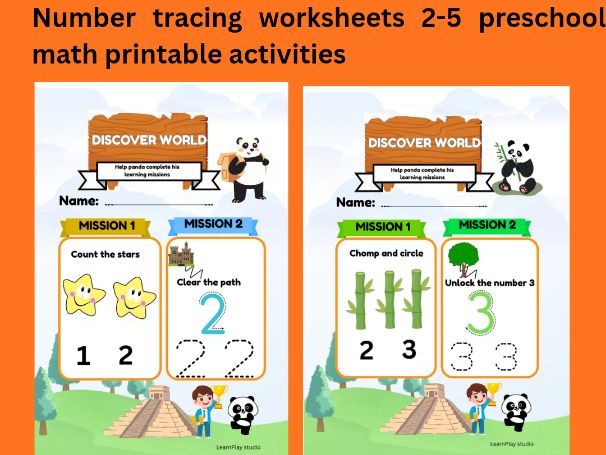 EYFS Maths Mission Bundle: Numbers 2-5
