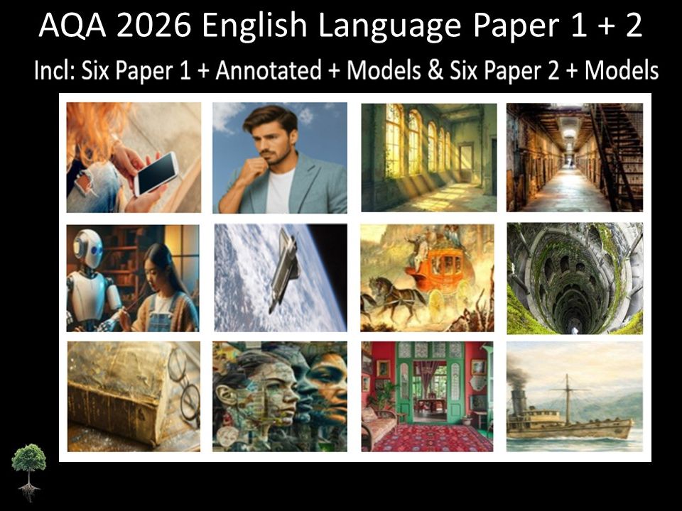 Twelve AQA 2026 English Language Paper 1 & 2 | Annotated, Models