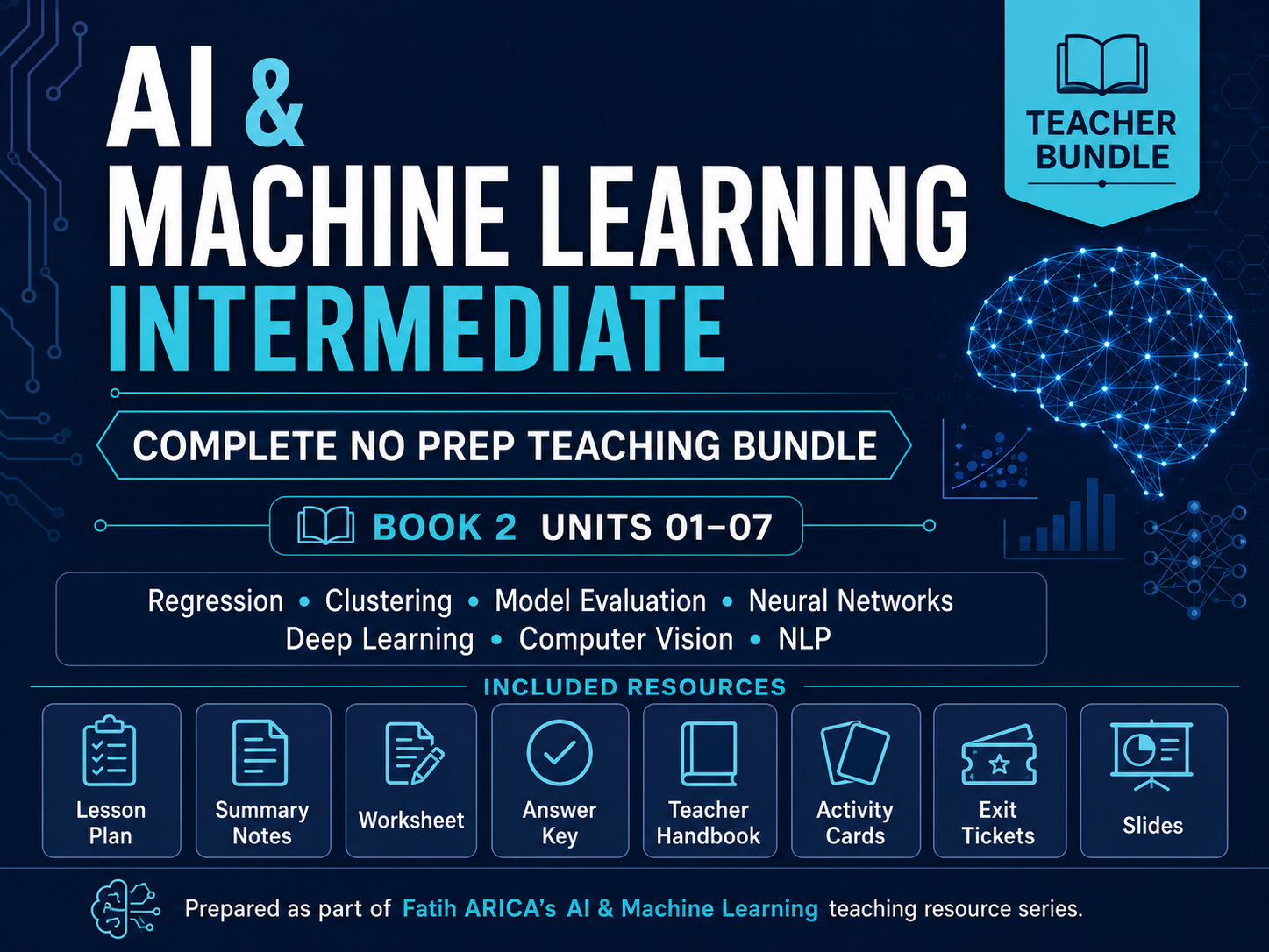 AI & Machine Learning Intermediate – Complete No Prep Teaching Bundle – Book 2 Units 01–07