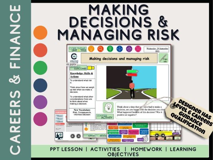 making-decisions-managing-risk-careers-lesson-teaching-resources