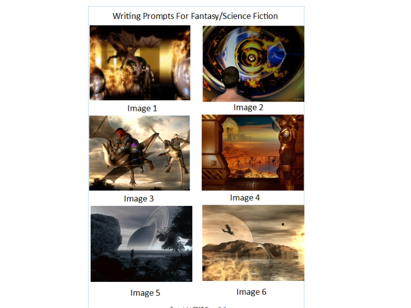 Visual Prompts for Creative Writing - Fantasy/Science Fiction (Australian Curriculum)