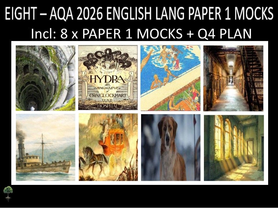 EIGHT - AQA PAPER 1 | 2026 FULL MOCKS | Q4 PLAN