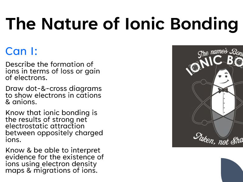 Unit 1 Topic 3 IAS Edexcel Chemistry : Bonding & Structure