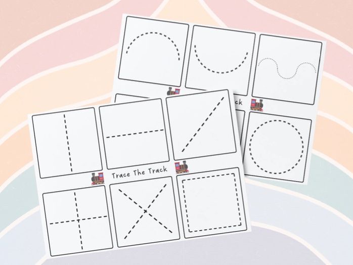 Fine Motor/Pencil Control - Trace The Tracks